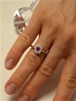 Santa Maria di Sala - Via Caltana 169 - Ringe Dal Maso Gioielli Dame in Weißgold Zaffiro rosa 0.60 Ct ANE 02175 - ANE 02175